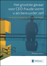 Cover Whitepaper Het grootste gevaar voor CEO fraude vormt u als bestuurder zelf