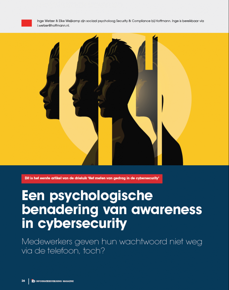Artikel 'Het meten van gedrag in cybersecurity' - deel 1