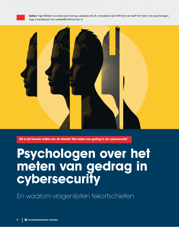 Cover artikel drieluik gedrag in cybersecurity - deel 2